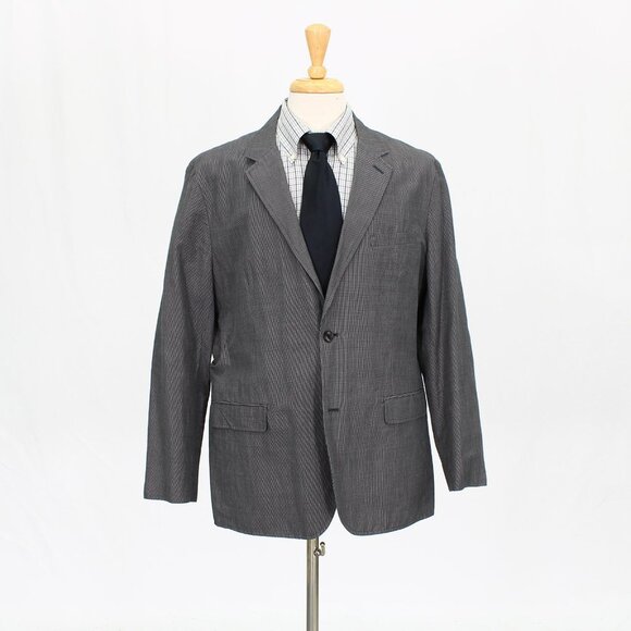 Theory 44R Gray Solid 2-Button Sport Coat Blazer Jacket O553